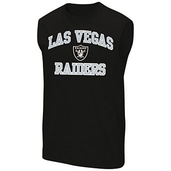 Men's Fanatics Black Las Vegas Raiders Big & Tall Hart & Soul Muscle Tank Top