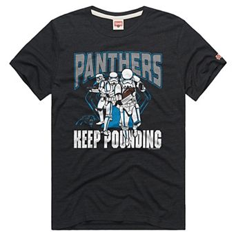 Unisex Homage Charcoal Carolina Panthers Star Wars x NFL Tri-Blend T-Shirt