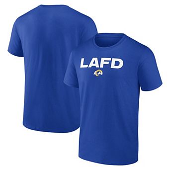 Men's Fanatics Royal Los Angeles Rams LAFD T-Shirt