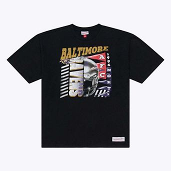 Men's Mitchell & Ness Black Baltimore Ravens Core Essentials Street Graphic Short Sleeve T-Shirt