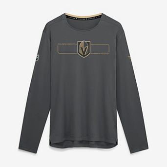 Men's Fanatics Charcoal Vegas Golden Knights Authentic Pro Rink Tech Long Sleeve T-Shirt