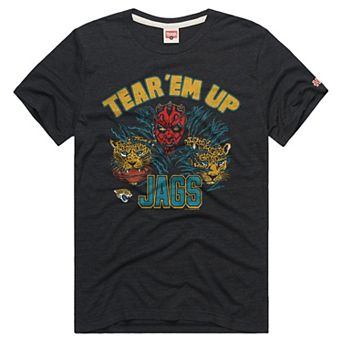 Unisex Homage Charcoal Jacksonville Jaguars Star Wars x NFL Tri-Blend T-Shirt