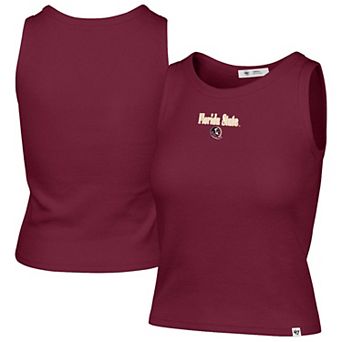 Women's '47 Garnet Florida State Seminoles Straight Cut Baby Rib Tank Top