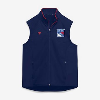 Men's Fanatics Navy New York Rangers Authentic Pro Rink Full-Zip Vest