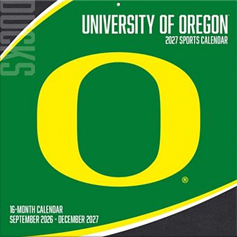 Oregon Ducks 2027 12 ۝ x 12 ۝ Team Wall Calendar