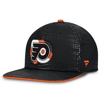 Men's Fanatics Black Philadelphia Flyers Authentic Pro Rink Square Visor Snapback Hat