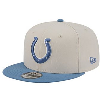 Men's New Era Cream/Blue Indianapolis Colts Color Pack Two-Tone 9FIFTY Snapback Hat