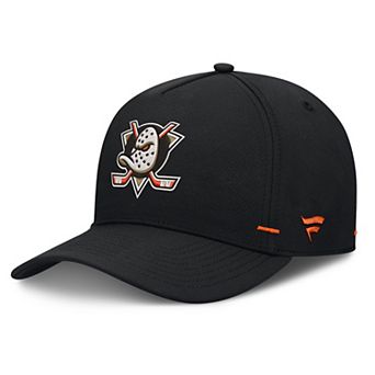 Men's Fanatics Black Anaheim Ducks Authentic Pro Rink Bar Tacks A-Frame Adjustable Hat