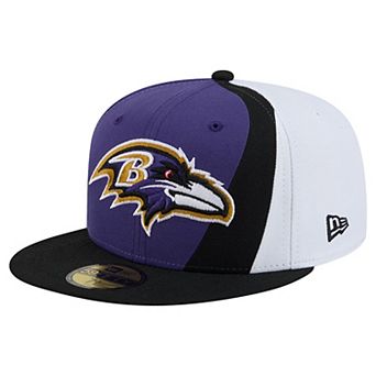 Men's New Era Purple/Black Baltimore Ravens Shock 59FIFTY Fitted Hat