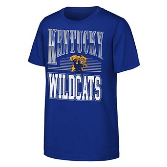 Youth Outerstuff Royal Kentucky Wildcats Chrome Header T-Shirt