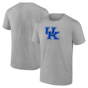 Men's Logo Athletic Heather Gray Kentucky Wildcats Primary Logo T-Shirt