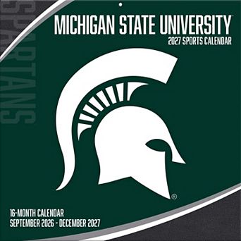Michigan State Spartans 2027 12 ۝ x 12 ۝ Team Wall Calendar
