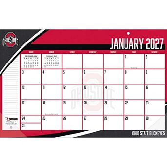 "Ohio State Buckeyes 17"" x 11"" Desk Pad Calendar"