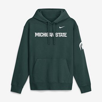 Men's Nike Green Michigan State Spartans 2026 Sideline Club Fleece Hoodie