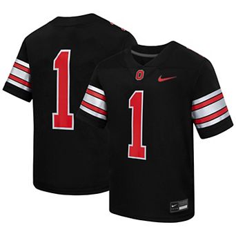 Preschool Nike #1 Black Ohio State Buckeyes Replica Football Jersey