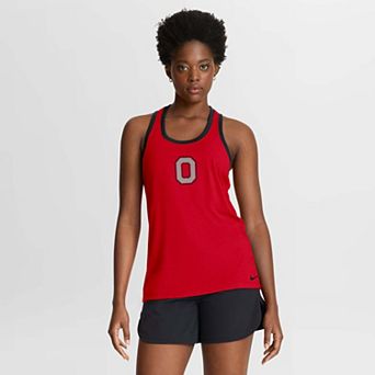 Women's Nike Scarlet Ohio State Buckeyes Racerback Tank Top