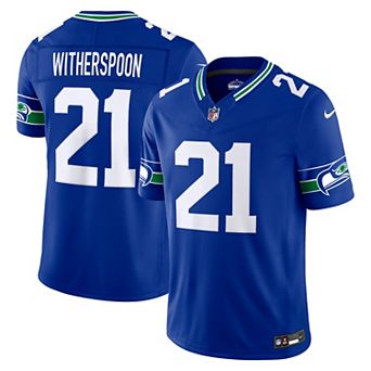 Men's Nike Devon Witherspoon Royal Seattle Seahawks Alternate Vapor F.U.S.E. Stitched Limited Jersey