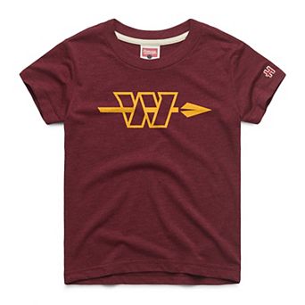 Youth Homage Burgundy Washington Commanders Alternate Logo Tri-Blend T-Shirt