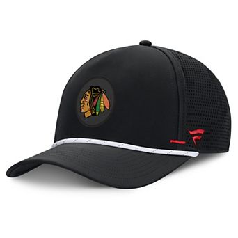 Men's Fanatics Black Chicago Blackhawks Authentic Pro Rink Vented A-Frame Adjustable Hat