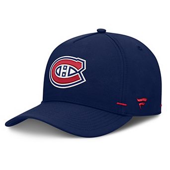 Men's Fanatics Navy Montreal Canadiens Authentic Pro Rink Bar Tacks A-Frame Adjustable Hat
