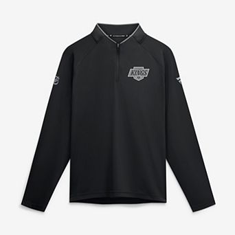 Men's Fanatics Black Los Angeles Kings Authentic Pro Rink Lightweight Quarter-Zip Pullover