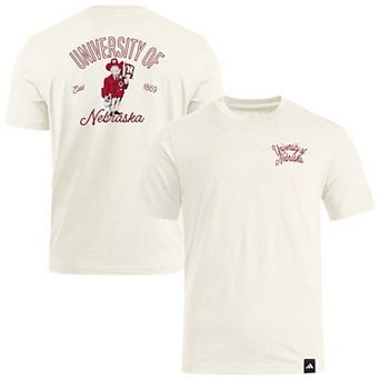 Men's adidas Natural Nebraska Huskers Elevated Fan T-Shirt