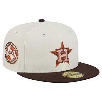 Men's New Era Natural/Brown Houston Astros Pumpkin Spice 59FIFTY Fitted Hat