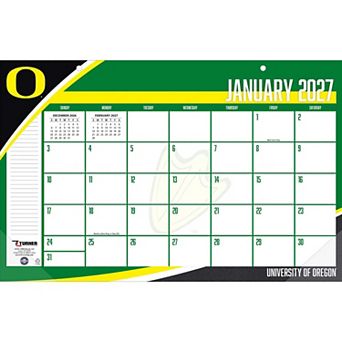 "Oregon Ducks 17"" x 11"" Desk Pad Calendar"