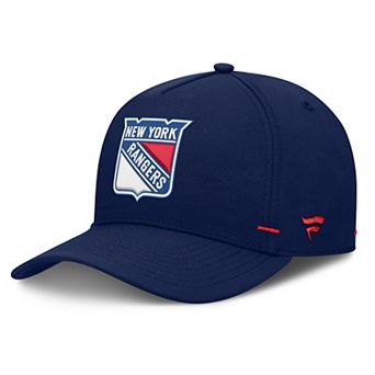 Men's Fanatics Navy New York Rangers Authentic Pro Rink Bar Tacks A-Frame Adjustable Hat
