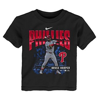 Toddler Nike Bryce Harper Black Philadelphia Phillies Oversized Player T-Shirt