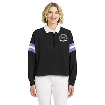 Women's WEAR by Erin Andrews Black Golden State Valkyries Rugby Polo