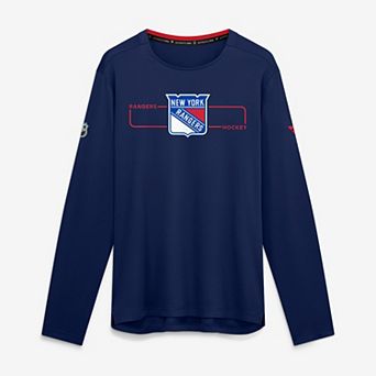 Men's Fanatics Navy New York Rangers Authentic Pro Rink Tech Long Sleeve T-Shirt