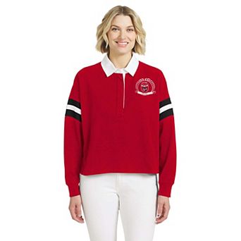 Women's WEAR by Erin Andrews Red Indiana Fever Rugby Polo