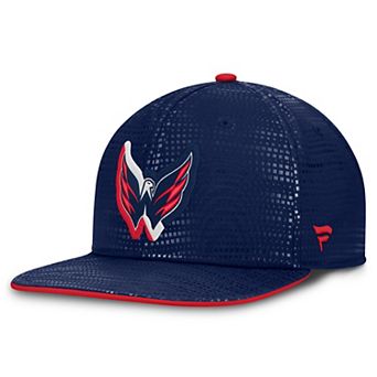 Men's Fanatics Navy Washington Capitals Authentic Pro Rink Square Visor Snapback Hat