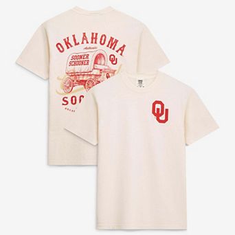 Men's Cream Oklahoma Sooners Vintage Mascot T-Shirt