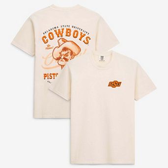 Men's Cream Oklahoma State Cowboys Vintage Mascot T-Shirt