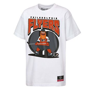Youth Mitchell & Ness White Philadelphia Flyers Mascot Mania T-Shirt