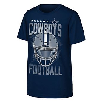 Youth Outerstuff Navy Dallas Cowboys Full Gear T-Shirt