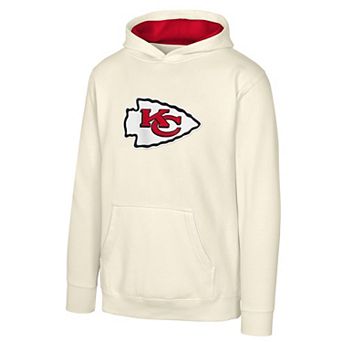 Youth Outerstuff Natural Kansas City Chiefs Prime Pullover Hoodie