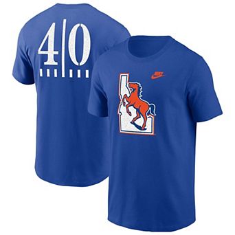 Men's Nike Royal Boise State Broncos 40 Years of Blue Turf T-Shirt