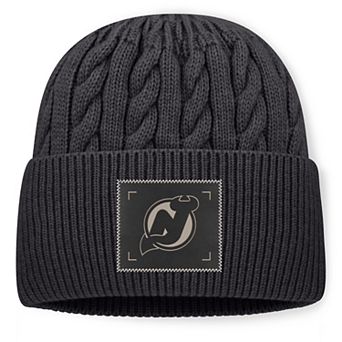 Men's Fanatics Charcoal New Jersey Devils Road Phantom Oversized Cuffed Knit Hat