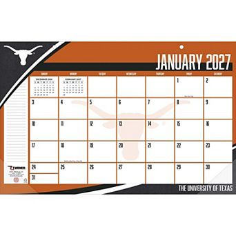 "Texas Longhorns 17"" x 11"" Desk Pad Calendar"