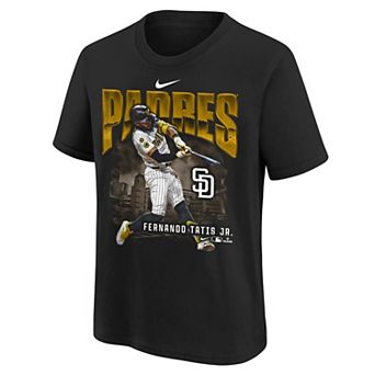 Youth Nike Fernando Tatis Jr. Black San Diego Padres Oversized Player T-Shirt