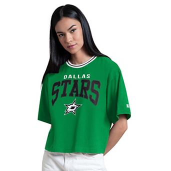 Women's Starter Kelly Green Dallas Stars Ace Cropped T-Shirt