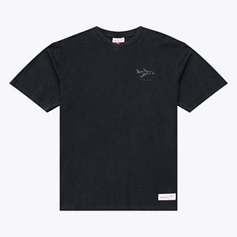 Men's Mitchell & Ness Black New York Jets Core Essentials Micro Logo T-Shirt