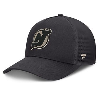 Men's Fanatics Charcoal New Jersey Devils Road Soft Wash A-Frame Meshback Hat
