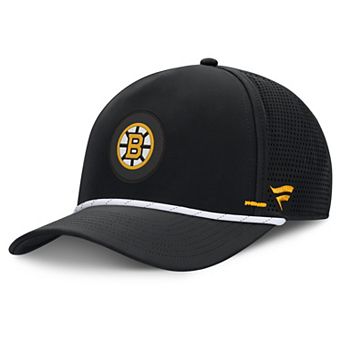 Men's Fanatics Black Boston Bruins Authentic Pro Rink Vented A-Frame Adjustable Hat
