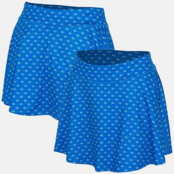 Women's ZooZatz Royal Kansas Jayhawks Allover Print Flowy Skort