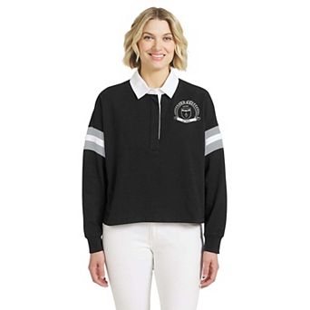 Women's WEAR by Erin Andrews Black Las Vegas Aces Rugby Polo