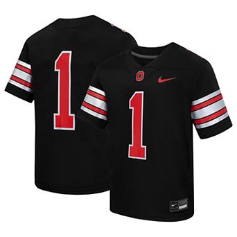 Youth Nike #1 Black Ohio State Buckeyes Alternate Replica Football Jersey